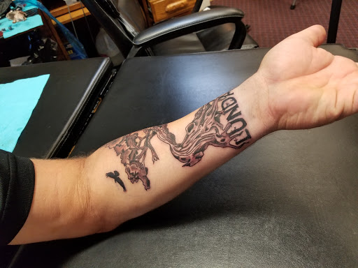 Explore inner thigh tattoo ideas, creative tattoo ideas in Eureka Springs, available at Sailors Luck Tattoo