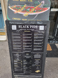 Restaurant turc Black Pide à Paris (le menu)