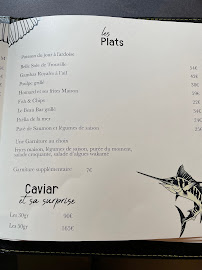 Comptoir des Mers - Restaurant Fruits de Mer et Livraison à Paris menu