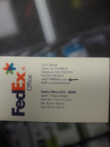 Print Shop «FedEx Office Print & Ship Center», reviews and photos, 313 F St, Davis, CA 95616, USA