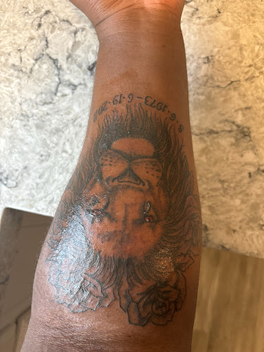 Explore goldendoodle tattoo ideas, creative tattoo ideas in Glendale, available at Sketches Tattoo