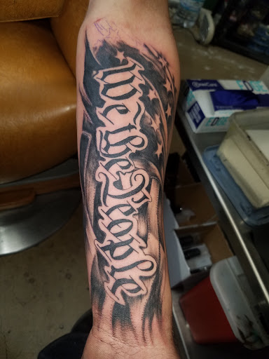 Explore blackwork tattoo ideas, creative tattoo ideas in Odessa, available at Little Dragon Tattoos Studio