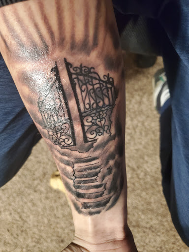 Explore marvel leg tattoo ideas, creative tattoo ideas in Lebanon, available at Infinity Ink Tattoo and Body Piercings