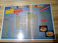 Restaurant Snack Show à Nangis menu