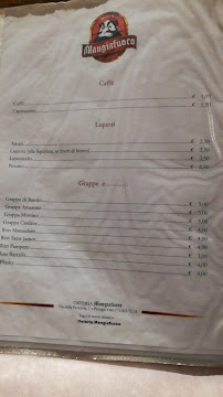 Osteria Mangiafuoco à Perugia menu