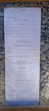 Menu du L'Etang Fleuri à Vert-le-Petit