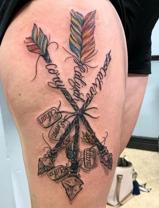 Explore tattoo ideas for rest in peace, creative tattoo ideas in Orange Park, available at Diamond Tip Tattoo