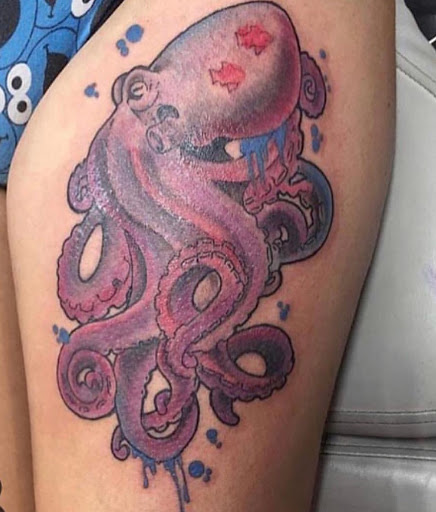 Explore stomach tattoo ideas men, creative tattoo ideas in Newark, available at Bad Intentionz Tattoo & Piercings Studio