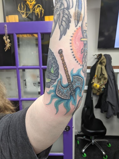 Explore tattoo ideas with names, creative tattoo ideas in Slippery Rock, available at Dinky Dachshund Tattoo Parlor