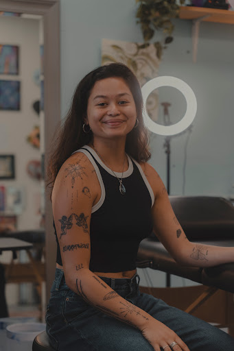 Explore glitter tattoo ideas, creative tattoo ideas in Kailua Kona, available at Kaeo Hawaii Tattoo & Creative Studio