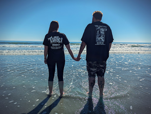 Explore tattoo time ideas, creative tattoo ideas in Myrtle Beach, available at Tiki Tattoos