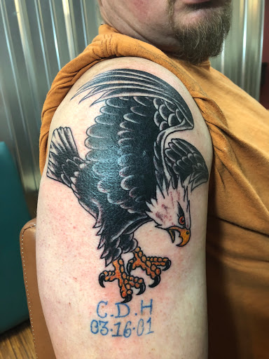 Explore 3 person tattoo ideas, creative tattoo ideas in Cedar Falls, available at Omega Red Piercing & Tattoo
