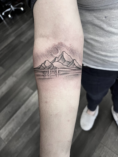 Explore dog bone tattoo ideas, creative tattoo ideas in Silver City, available at Independent Ink Tattoo