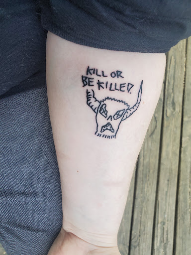 Explore stingray tattoo ideas, creative tattoo ideas in Minneapolis, available at BROKEN HEARTS TATTOO CLUB LLC