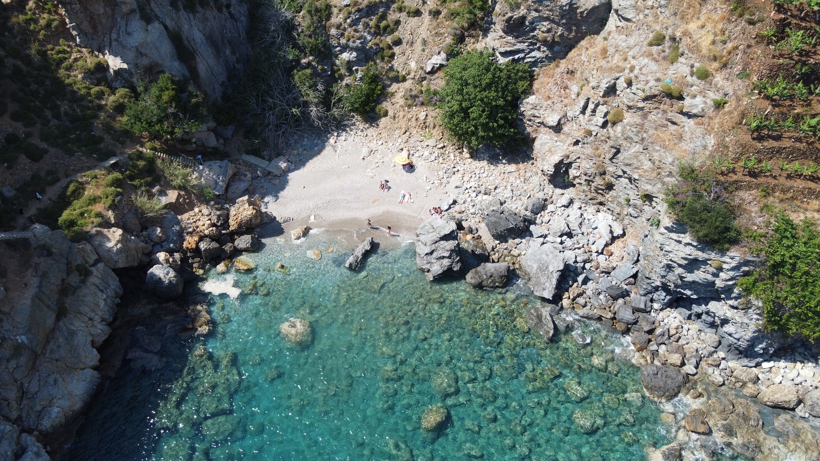 Fotografie cu Gazipasa beach cu o suprafață de apa pură turcoaz