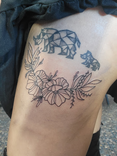 Explore pinterest flower tattoo ideas, creative tattoo ideas in Kenosha, available at Dead Set Ink