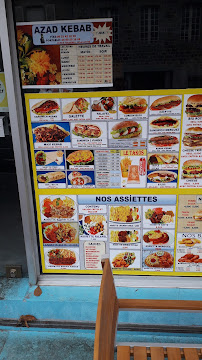 Kebab Azad Kebab à Liffré - menu / carte