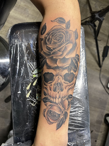 Explore upper thigh tattoo ideas, creative tattoo ideas in Ottawa, available at Dreams & Themes Tattoo Studio