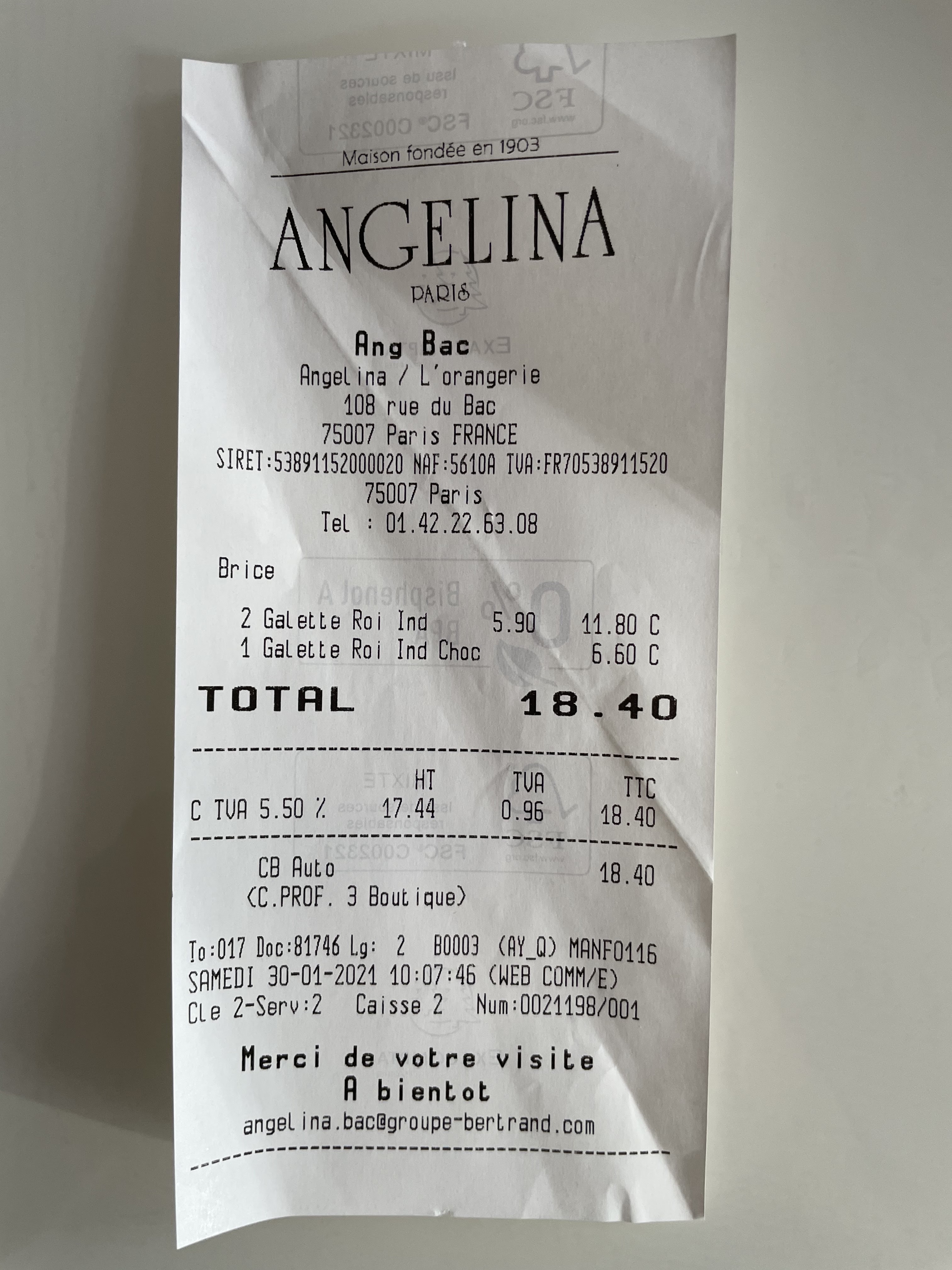 Photo n° 2 de l'avis de Laurent.A fait le 31/01/2021 à 07:42