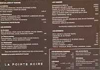 Restaurant La Pointe Noire à Fontaine-de-Vaucluse (la carte)