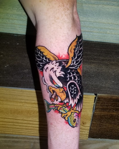 Explore five finger death punch tattoo ideas, creative tattoo ideas in Talbott, available at Alpha Tattoo co.