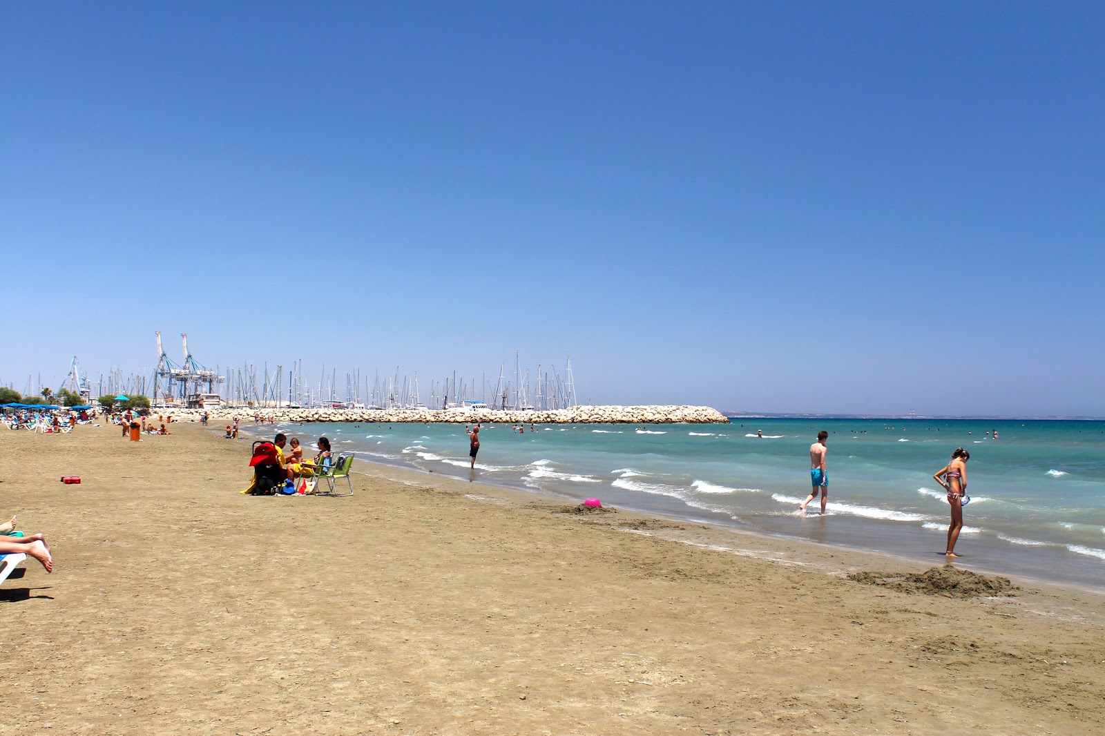 Foto de Finikoudes beach con muy limpio nivel de limpieza