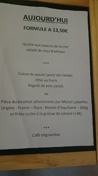 Restaurant français L'ART DES METS SAINT SEVER (40) à Saint-Sever (la carte)