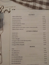 Trattoria La Rosa à Ghedi menu