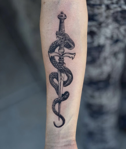 Explore road trip tattoo ideas, creative tattoo ideas in Peoria, available at Modern Ink Tattoo