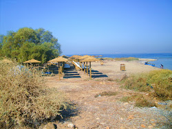 Ydrousa Beach'in fotoğrafı düz bir kıyı şeridi ile birlikte