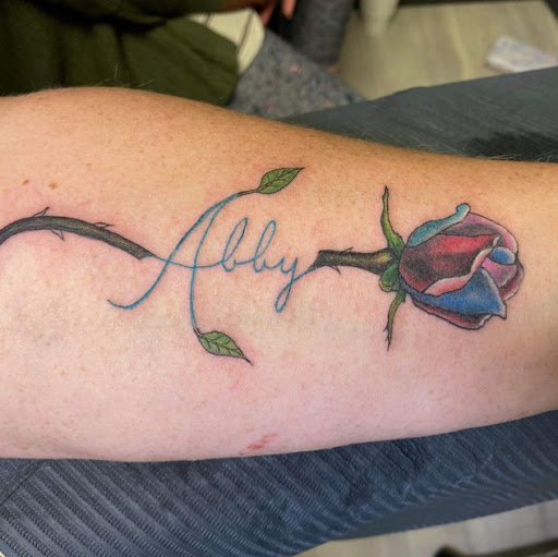 Explore small compass tattoo ideas, creative tattoo ideas in Falls City, available at Studio 1816 Tattoos