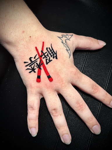 Explore motley crue tattoo ideas, creative tattoo ideas in Adrian, available at Ambition Ink
