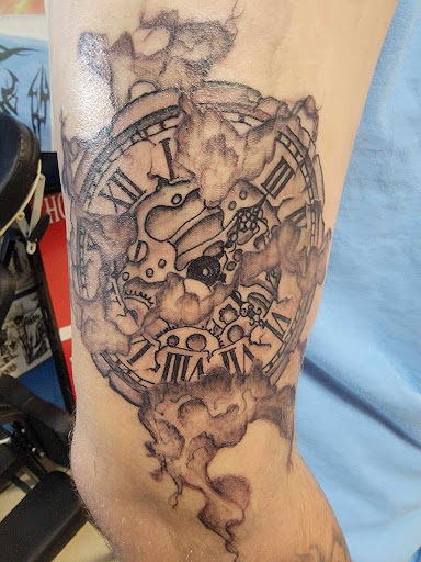 Explore tattoo sleeve skull ideas, creative tattoo ideas in Bessemer, available at The Savage Patch