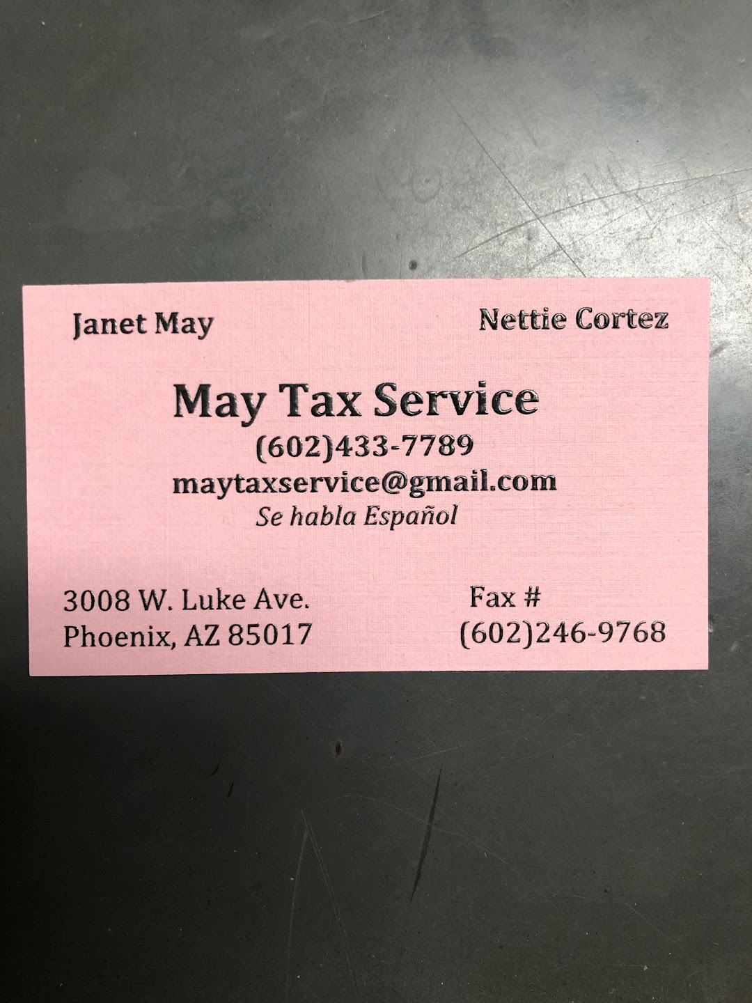 May Tax Service