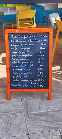 Le Vivier à Quiberon menu