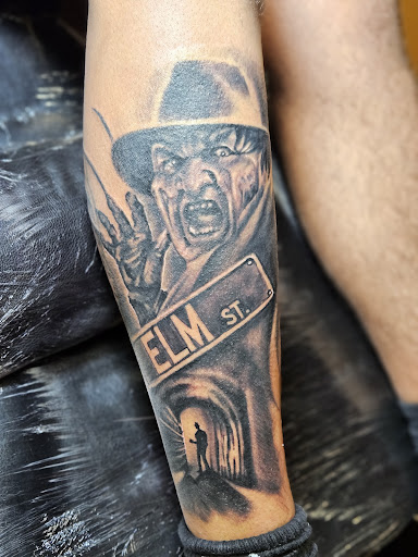 Explore cover up tattoo ideas for females, creative tattoo ideas in Thomasville, available at Rocket Roys Tattoos