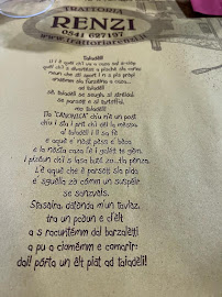 Trattoria Da Renzi à Canonica carte