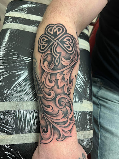 Explore foot tattoo ideas for men, creative tattoo ideas in Laconia, available at Circus Tattoo