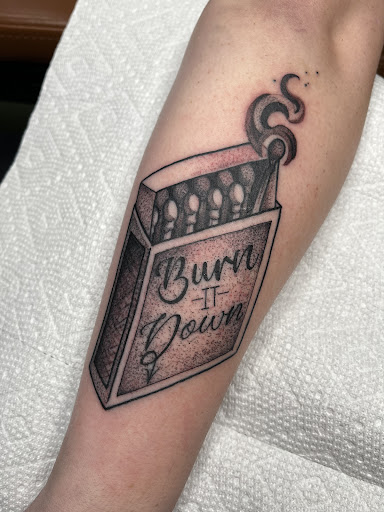 Explore men back tattoos ideas, creative tattoo ideas in Muncie, available at Fox & Sparrow Tattoo