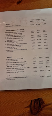 Menu du Sofi's à Olsberg