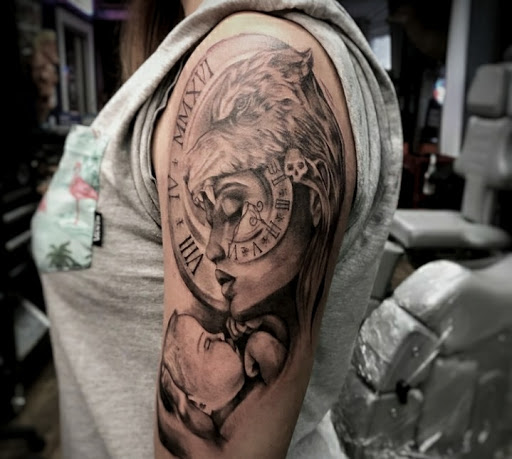 Find tattoo for dad ideas for your next unique tattoo in Bronx at Brass Knuckles Ink Tattoo Studio