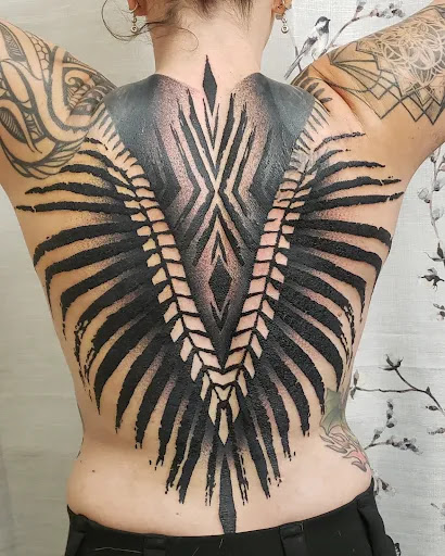 Explore shield tattoo ideas, creative tattoo ideas in Berkeley, available at Dark Water