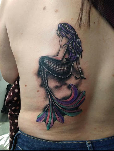 Explore monster hunter tattoo ideas, creative tattoo ideas in Woodward, available at Red Sagas Tattoo Parlor