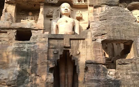 Gopachal Rock Cut Jain Statue image