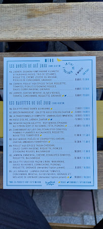 Crêperie Le Goéland d'Aligre à Paris menu