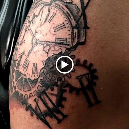 Explore simple horse tattoo ideas, creative tattoo ideas in Marietta, available at Monkeys Uncle Tattoo