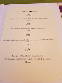 Les Secrets de Celine à Lézan menu