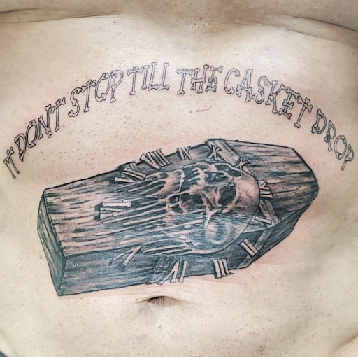 Explore groin tattoo ideas, creative tattoo ideas in Miami, available at Tattoos by Lou Miami - North Miami