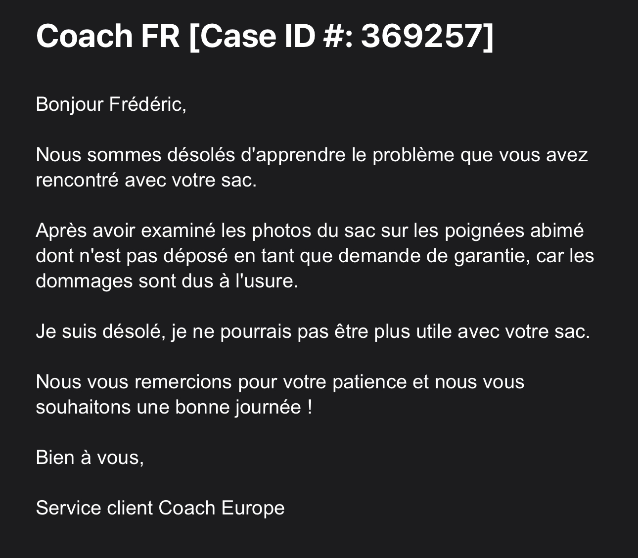 Photo n° 2 de l'avis de Frédéric.e fait le 10/12/2023 à 00:25
