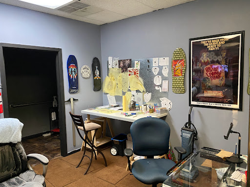 Explore leg tattoos ideas for men, creative tattoo ideas in Aurora, available at Ronin Tattoo Studio INC